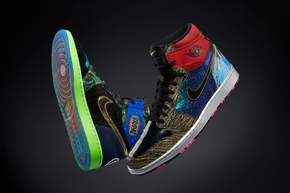 the special-edition Air Jordan 1 "What The" Doernbecher shoes